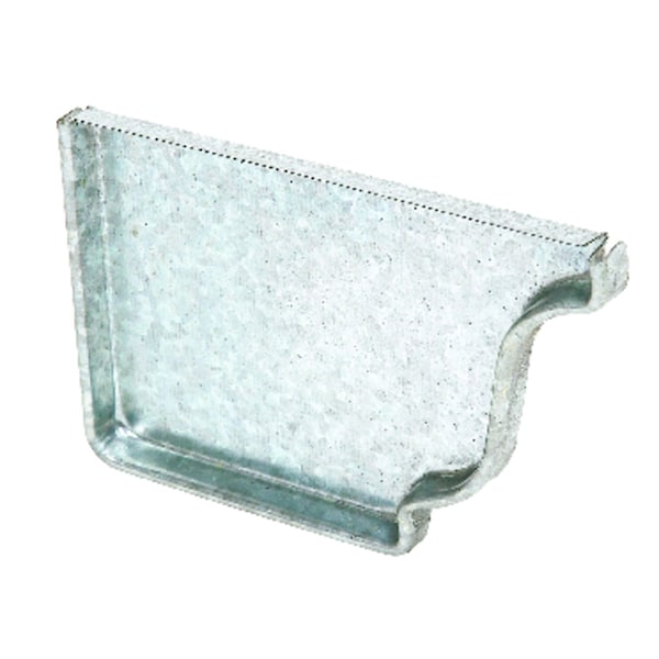 Amerimax Home Products Amerimax 2.875 in. H X 0.5 in. W X 4 in. L Silver Galvanized Steel K Gutter End Cap 15205 - main